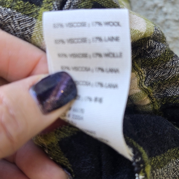 We The Free Wool Blend Plaid Peplum Snap Button Blouse - Picture 11 of 11